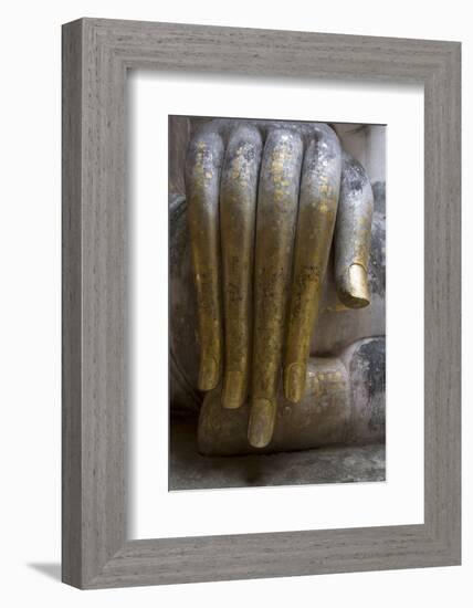 Hand of the Phra Achana Buddha Figure-Alex Robinson-Framed Photographic Print