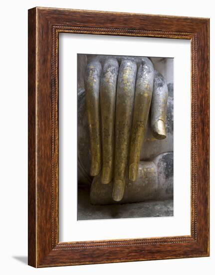 Hand of the Phra Achana Buddha Figure-Alex Robinson-Framed Photographic Print