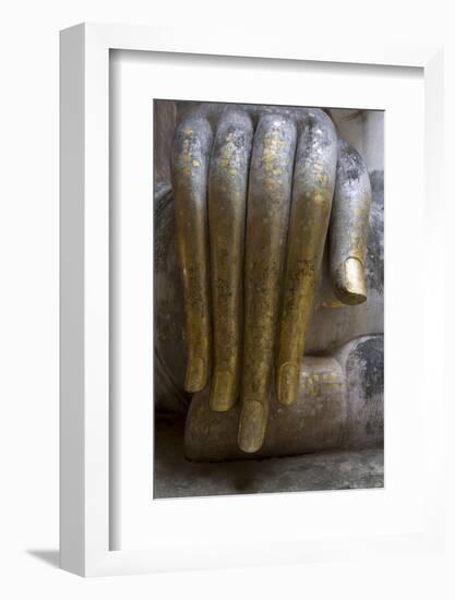 Hand of the Phra Achana Buddha Figure-Alex Robinson-Framed Photographic Print