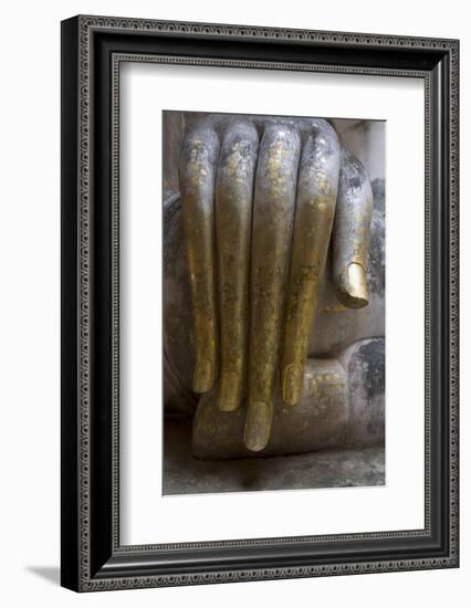 Hand of the Phra Achana Buddha Figure-Alex Robinson-Framed Photographic Print