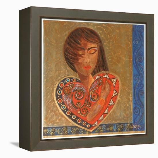 Hand on Heart, 2007-Sabira Manek-Framed Premier Image Canvas