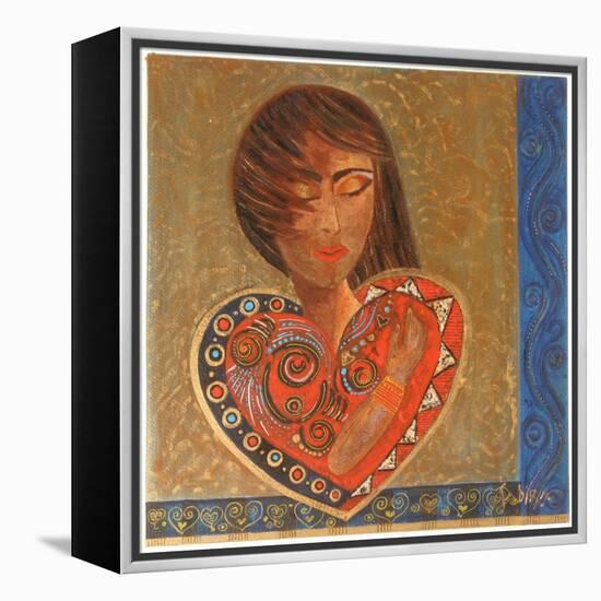 Hand on Heart, 2007-Sabira Manek-Framed Premier Image Canvas