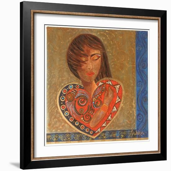 Hand on Heart, 2007-Sabira Manek-Framed Giclee Print