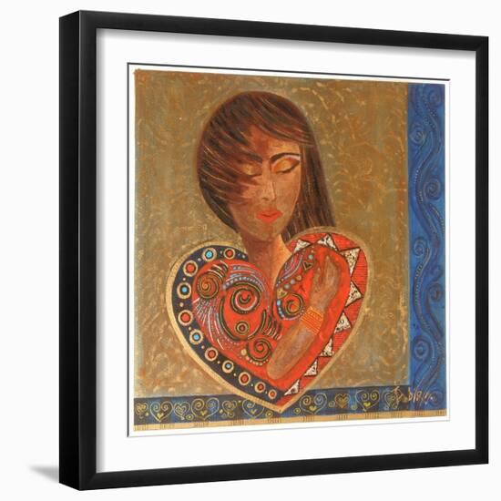 Hand on Heart, 2007-Sabira Manek-Framed Giclee Print