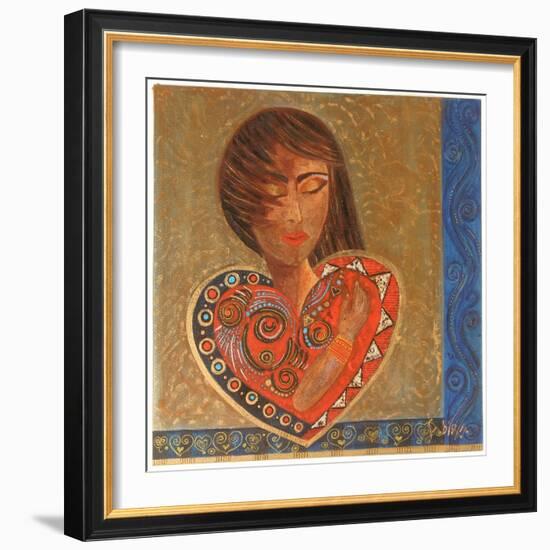Hand on Heart, 2007-Sabira Manek-Framed Giclee Print