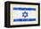 Hand Painted Acrylic Flag Of Israel-donatas1205-Framed Stretched Canvas