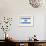 Hand Painted Acrylic Flag Of Israel-donatas1205-Framed Art Print displayed on a wall