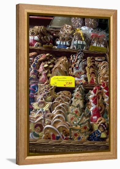 Hand-Painted Lebkuchen (Honey Cakes) Christkindelsmarkt (Christ Child's Market Germany-Natalie Tepper-Framed Stretched Canvas