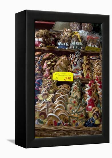 Hand-Painted Lebkuchen (Honey Cakes) Christkindelsmarkt (Christ Child's Market Germany-Natalie Tepper-Framed Stretched Canvas