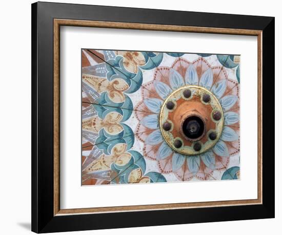 Hand-Painted Oxcart Wheel, Costa Rica-Darrell Gulin-Framed Photographic Print