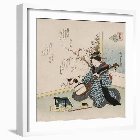 Hand-Picked Flower-Chokosai Eisho-Framed Giclee Print