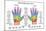 Hand Reflexology Chart Description-Peter Hermes Furian-Mounted Art Print