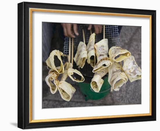 Hand Rolled Pancakes, Old Town, Dali, Yunnan Province, China-Walter Bibikow-Framed Photographic Print