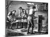 Hand-Scutchers at Work, C1880-null-Mounted Giclee Print