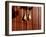 Hand shaped handles in brown door, Spain-Panoramic Images-Framed Photographic Print