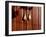 Hand shaped handles in brown door, Spain-Panoramic Images-Framed Photographic Print