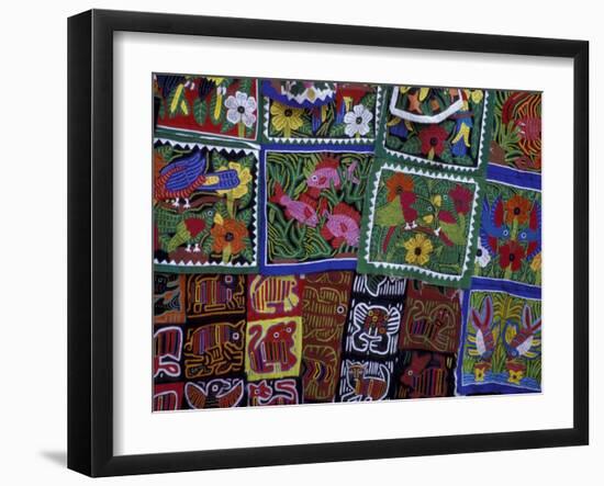 Hand-Stitched Molas, Kuna Indian, San Blas Islands, Panama-Cindy Miller Hopkins-Framed Photographic Print