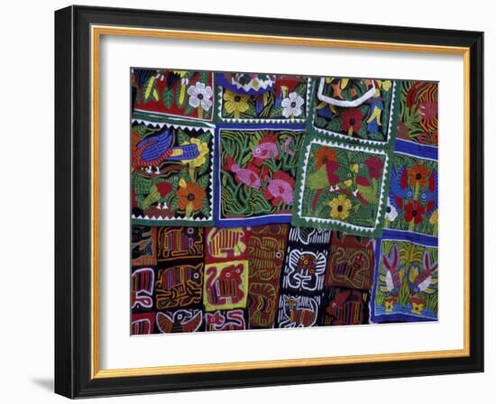 Hand-Stitched Molas, Kuna Indian, San Blas Islands, Panama-Cindy Miller Hopkins-Framed Photographic Print