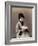 Hand Tinted Photograph of Japanese Dancing Girl Making Paper Bird-null-Framed Photographic Print