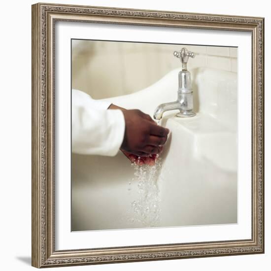 Hand Washing-Ian Boddy-Framed Premium Photographic Print