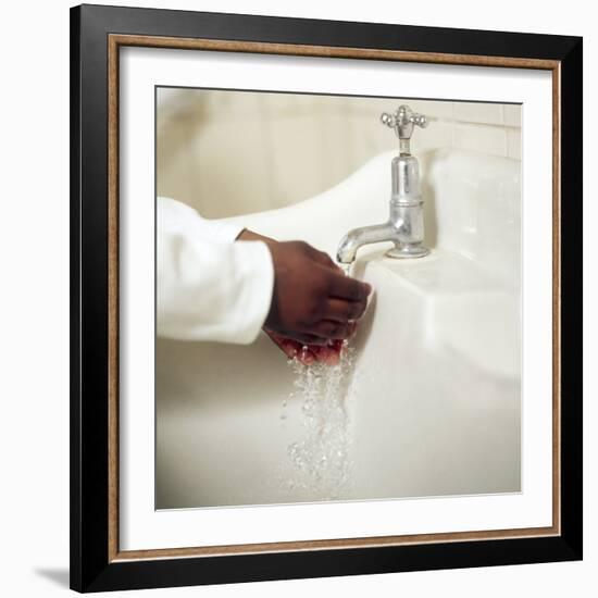 Hand Washing-Ian Boddy-Framed Premium Photographic Print