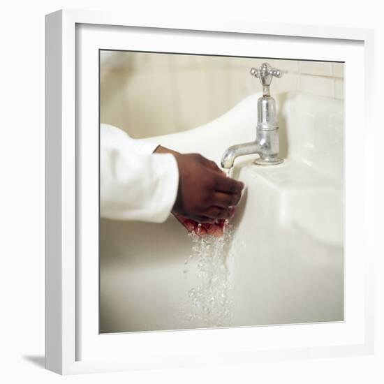 Hand Washing-Ian Boddy-Framed Premium Photographic Print