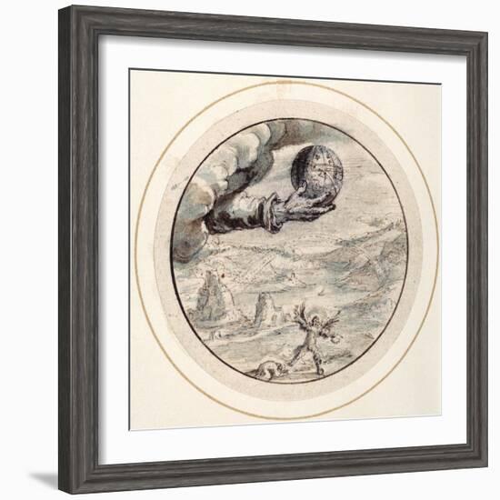 Hand with Celestial Spehere, Early 17th Century-Crispin I De Passe-Framed Giclee Print