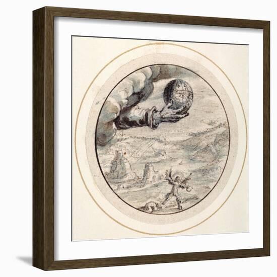 Hand with Celestial Spehere, Early 17th Century-Crispin I De Passe-Framed Giclee Print