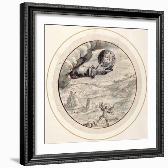 Hand with Celestial Spehere, Early 17th Century-Crispin I De Passe-Framed Giclee Print