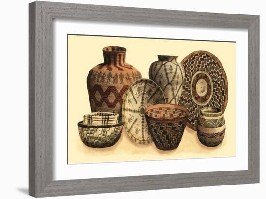 Hand Woven Baskets VI-Vision Studio-Framed Premium Giclee Print