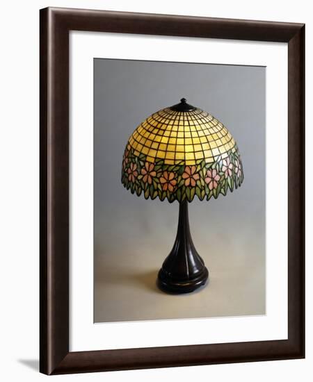 Handel Lamp in Glass Paste and Bronze, 1900-null-Framed Giclee Print