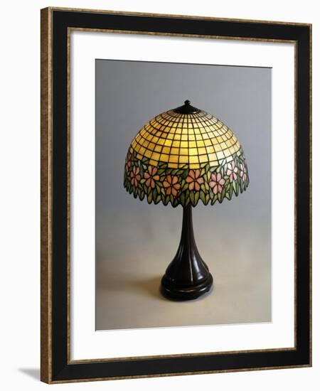 Handel Lamp in Glass Paste and Bronze, 1900-null-Framed Giclee Print