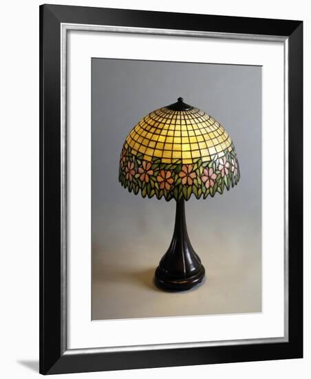 Handel Lamp in Glass Paste and Bronze, 1900-null-Framed Giclee Print