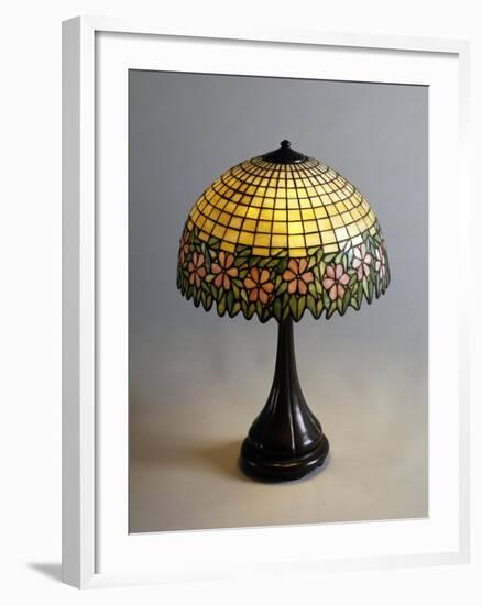 Handel Lamp in Glass Paste and Bronze, 1900-null-Framed Giclee Print