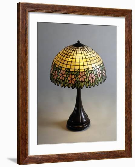 Handel Lamp in Glass Paste and Bronze, 1900-null-Framed Giclee Print