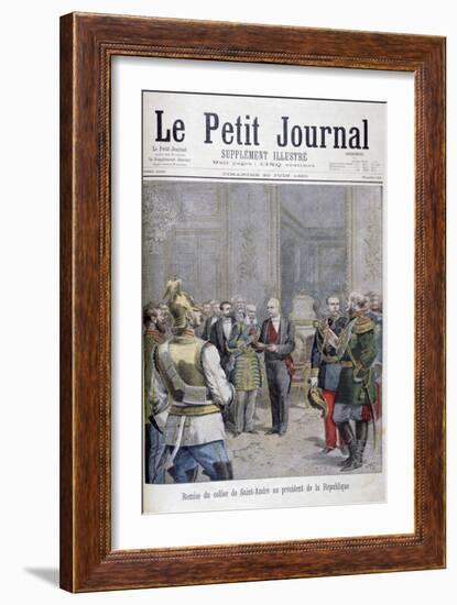 Handing-Over of the Collier De Saint André to the President of the Republic, 1895-Henri Meyer-Framed Giclee Print