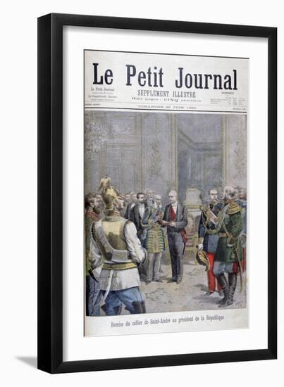 Handing-Over of the Collier De Saint André to the President of the Republic, 1895-Henri Meyer-Framed Giclee Print