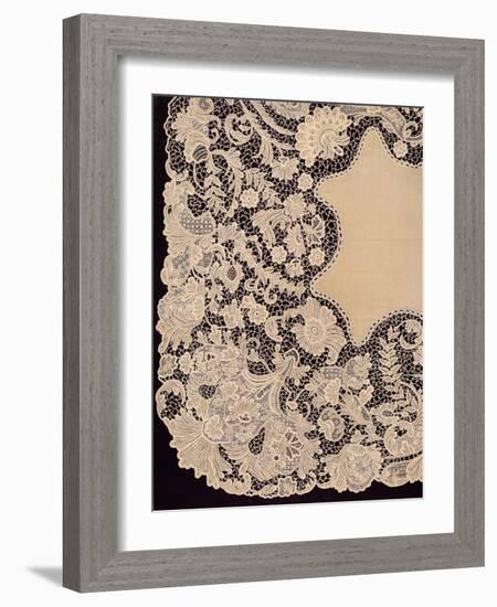 'Handkerchief of Lace of Irish Manufacture', 1863-Robert Dudley-Framed Giclee Print