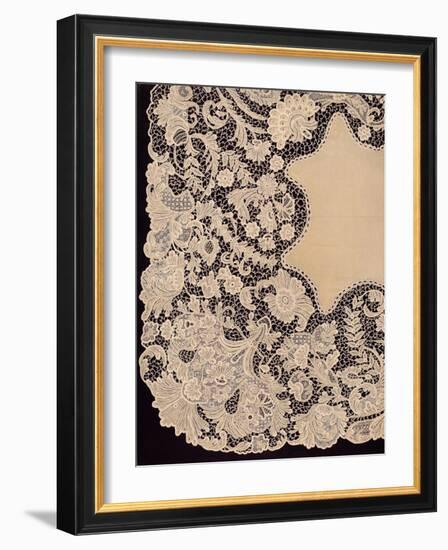 'Handkerchief of Lace of Irish Manufacture', 1863-Robert Dudley-Framed Giclee Print