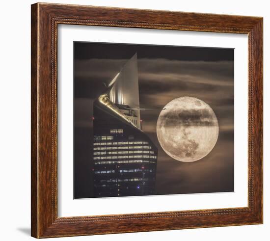 Handling The Supermoon-Faisal Alnomas-Framed Giclee Print