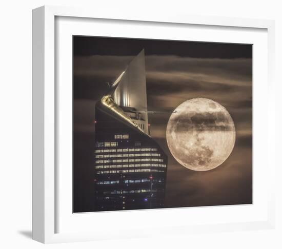 Handling The Supermoon-Faisal Alnomas-Framed Giclee Print