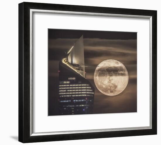 Handling The Supermoon-Faisal Alnomas-Framed Giclee Print