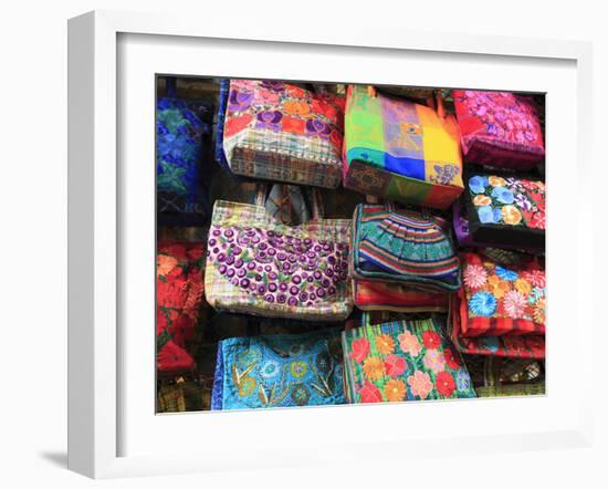 Handmade Bags, Handicraft Market, Oaxaca City, Oaxaca, Mexico, North America-Wendy Connett-Framed Photographic Print