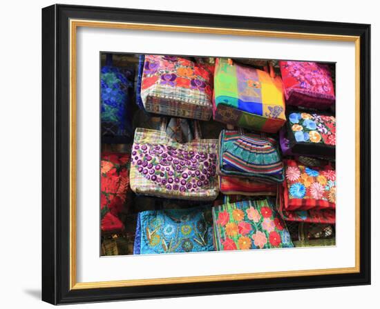 Handmade Bags, Handicraft Market, Oaxaca City, Oaxaca, Mexico, North America-Wendy Connett-Framed Photographic Print