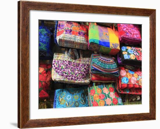 Handmade Bags, Handicraft Market, Oaxaca City, Oaxaca, Mexico, North America-Wendy Connett-Framed Photographic Print