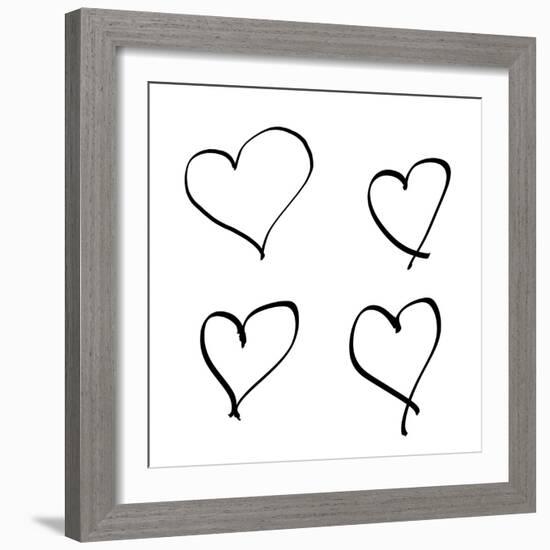 Handmade Hearts I-SD Graphics Studio-Framed Art Print