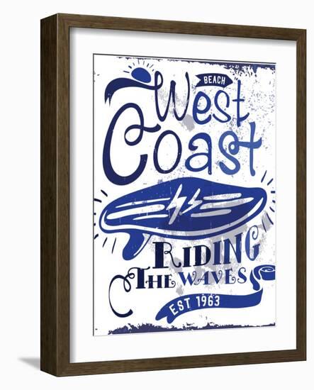 Handmade Surf Beach Summer 3-studiohome-Framed Art Print
