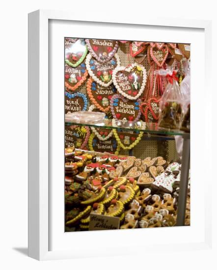 Handpainted Pastries and Lebkucken, Christkindelsmarkt, Nuremberg, Bavaria, Germany-Ethel Davies-Framed Photographic Print