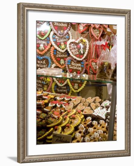 Handpainted Pastries and Lebkucken, Christkindelsmarkt, Nuremberg, Bavaria, Germany-Ethel Davies-Framed Photographic Print