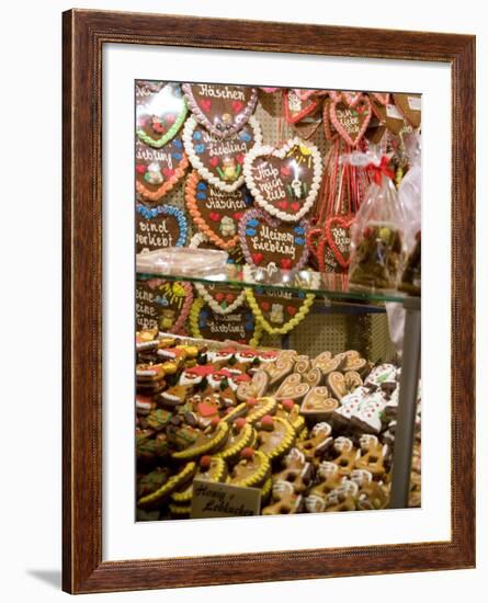 Handpainted Pastries and Lebkucken, Christkindelsmarkt, Nuremberg, Bavaria, Germany-Ethel Davies-Framed Photographic Print